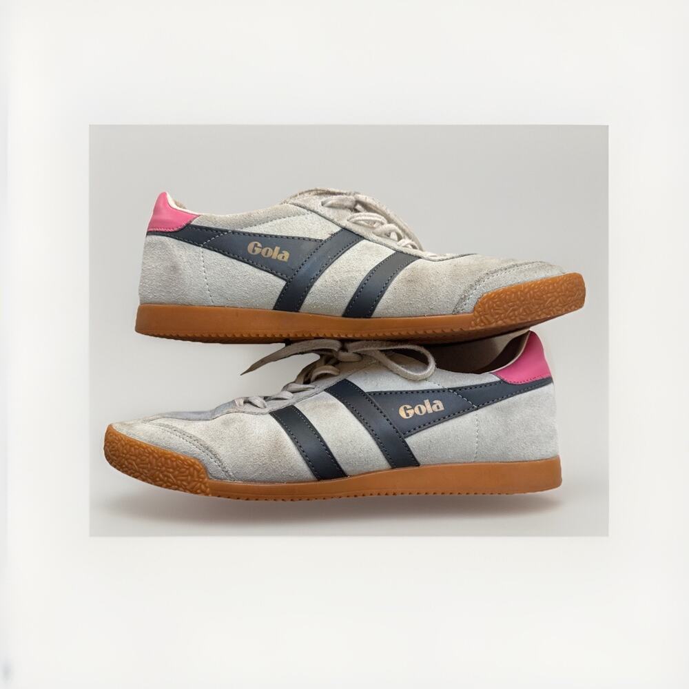 Gola Elan Green Suede Sneakers Women’s Size 8 Low Profile